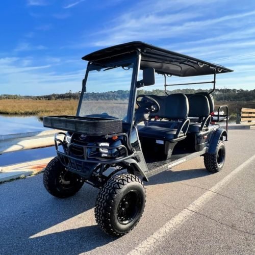 MotoEV Electro Neighborhood Buddy 6 Passenger (Back to Back) Highriser Street Legal Golf Cart