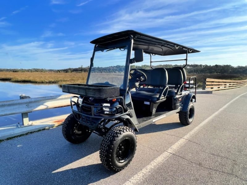 MotoEV Electro Neighborhood Buddy 6 Passenger (Back to Back) Highriser Street Legal Golf Cart