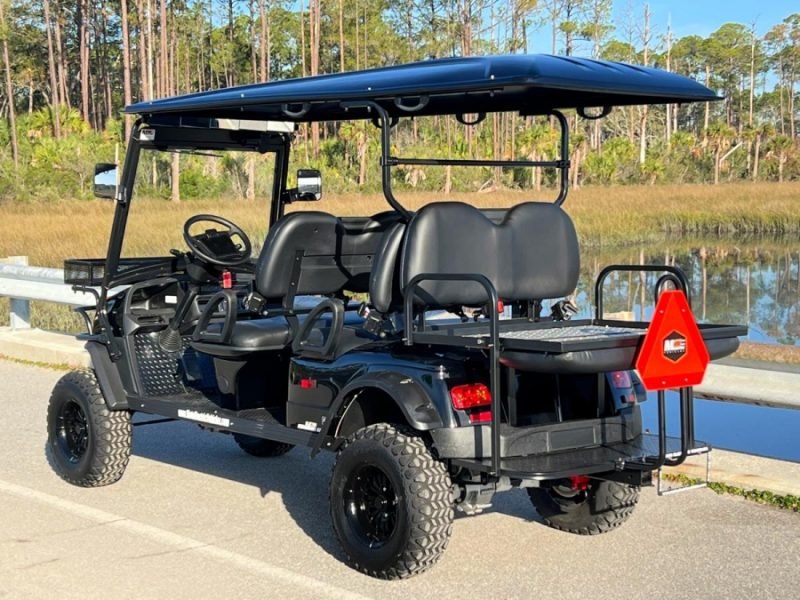 MotoEV Electro Neighborhood Buddy 6 Passenger (Back to Back) Highriser Street Legal Golf Cart