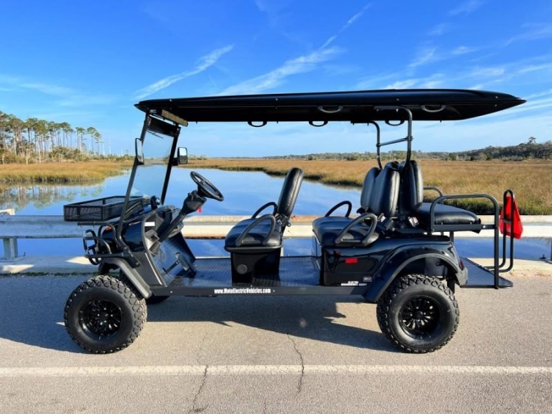 MotoEV Electro Neighborhood Buddy 6 Passenger (Back to Back) Highriser Street Legal Golf Cart
