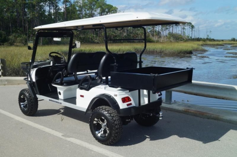 MotoEV Electro Neighborhood Buddy 4 Passenger Utility Highriser Street Legal Golf Cart